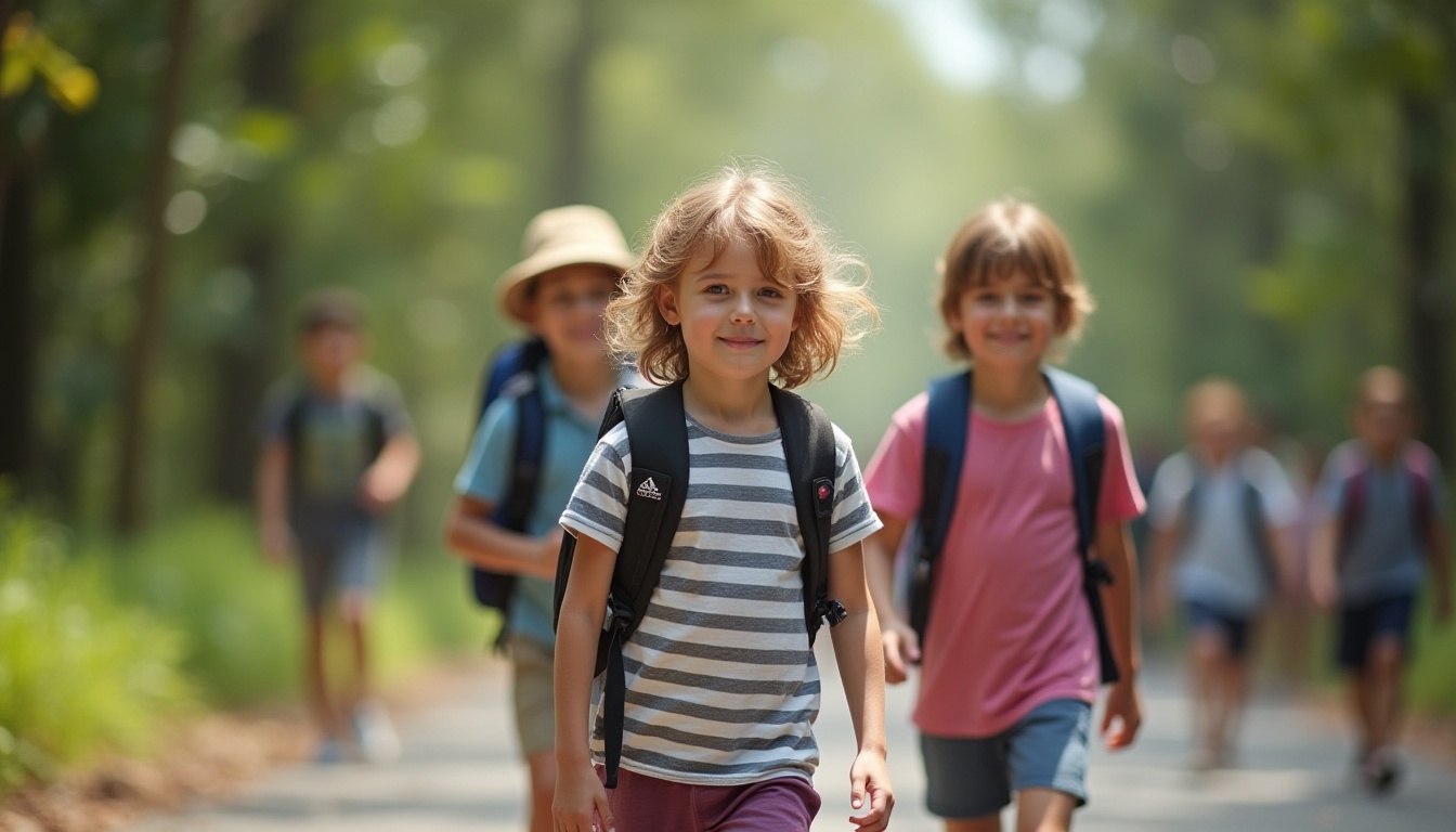 Australian kids going to school in Bali